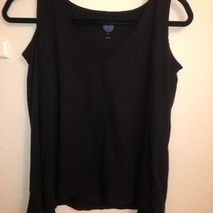Cold Shoulder Black Top